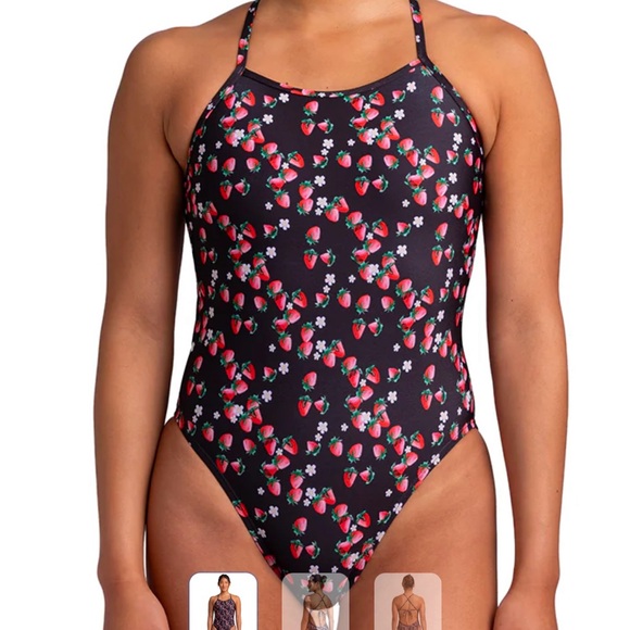 New Jolyn Strawberry One Piece Swimsuit 28 - Picture 1 of 2